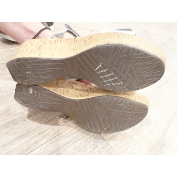 NAOT Caveran silver wedge sandals 41 - Picture 6 of 11